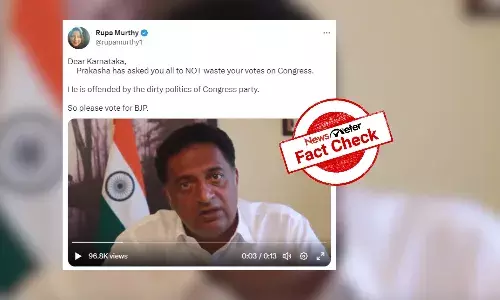 Old video of Prakash Raj asking people not to vote for Congress linked to 2023 Karnataka polls