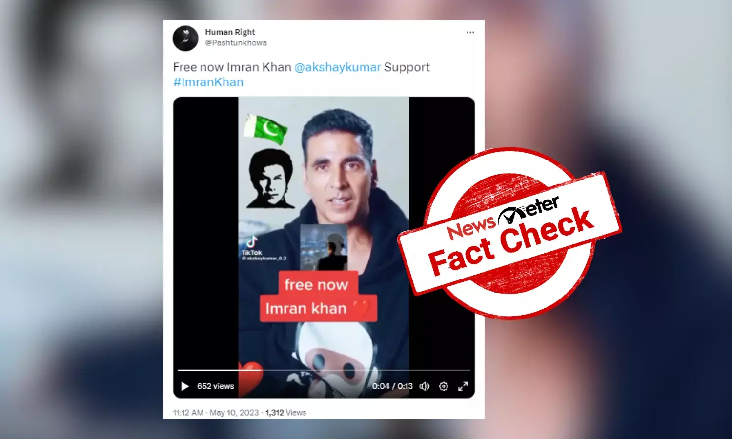 Doctored video shows Akshay Kumar supporting ex-Pak PM Imran Khan