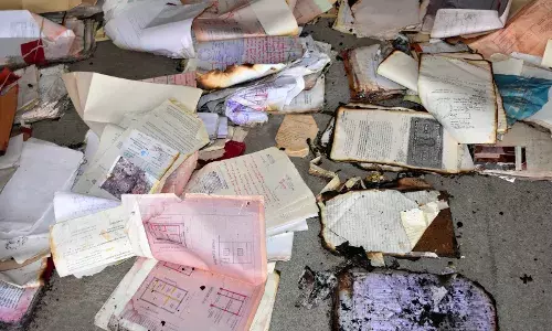 GHMC, Charminar fire: 30% files destroyed; police suspect foul play