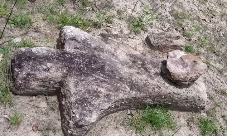 A human form of menhir dating back to the Megalithic era were unearthed in the Rajaram Suddhagutta area near Motlagudem village