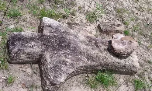 A human form of menhir dating back to the Megalithic era were unearthed in the Rajaram Suddhagutta area near Motlagudem village