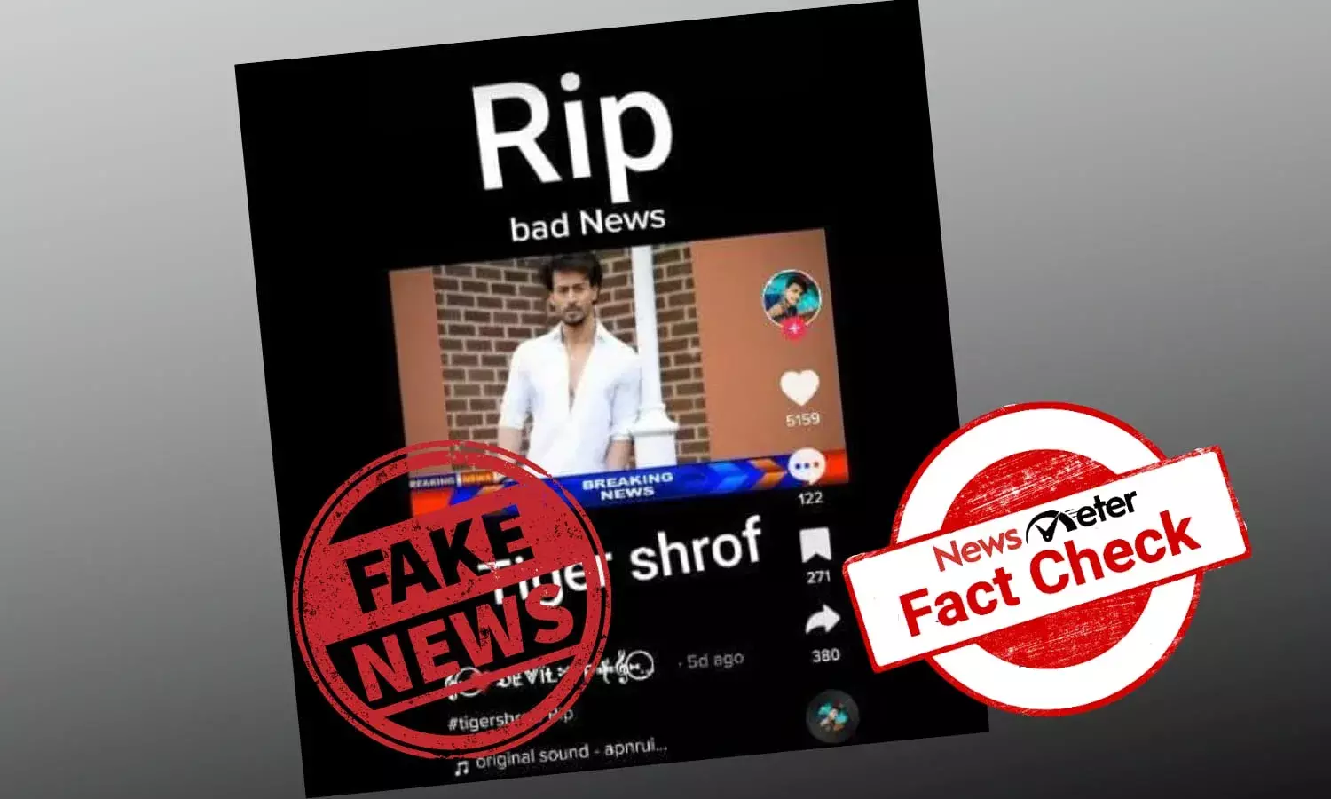 Fake News: Bollywood actor Tiger Shroff did not die of heart attack