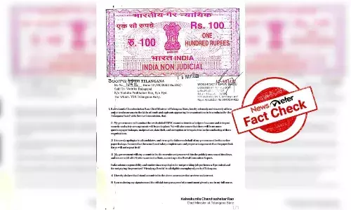 Fake Alert: KCR did not issue letter apologising to candidates for TSPSC paper leak