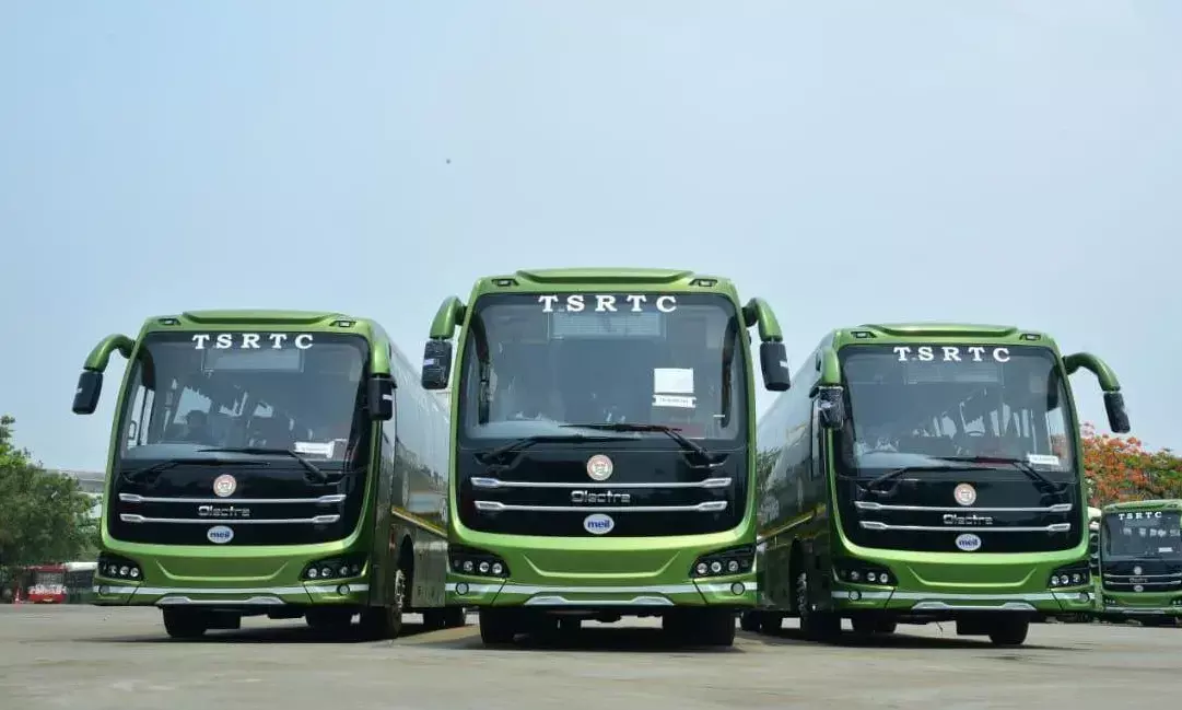 TSRTC launches e-Garuda AC buses in Hyderabad