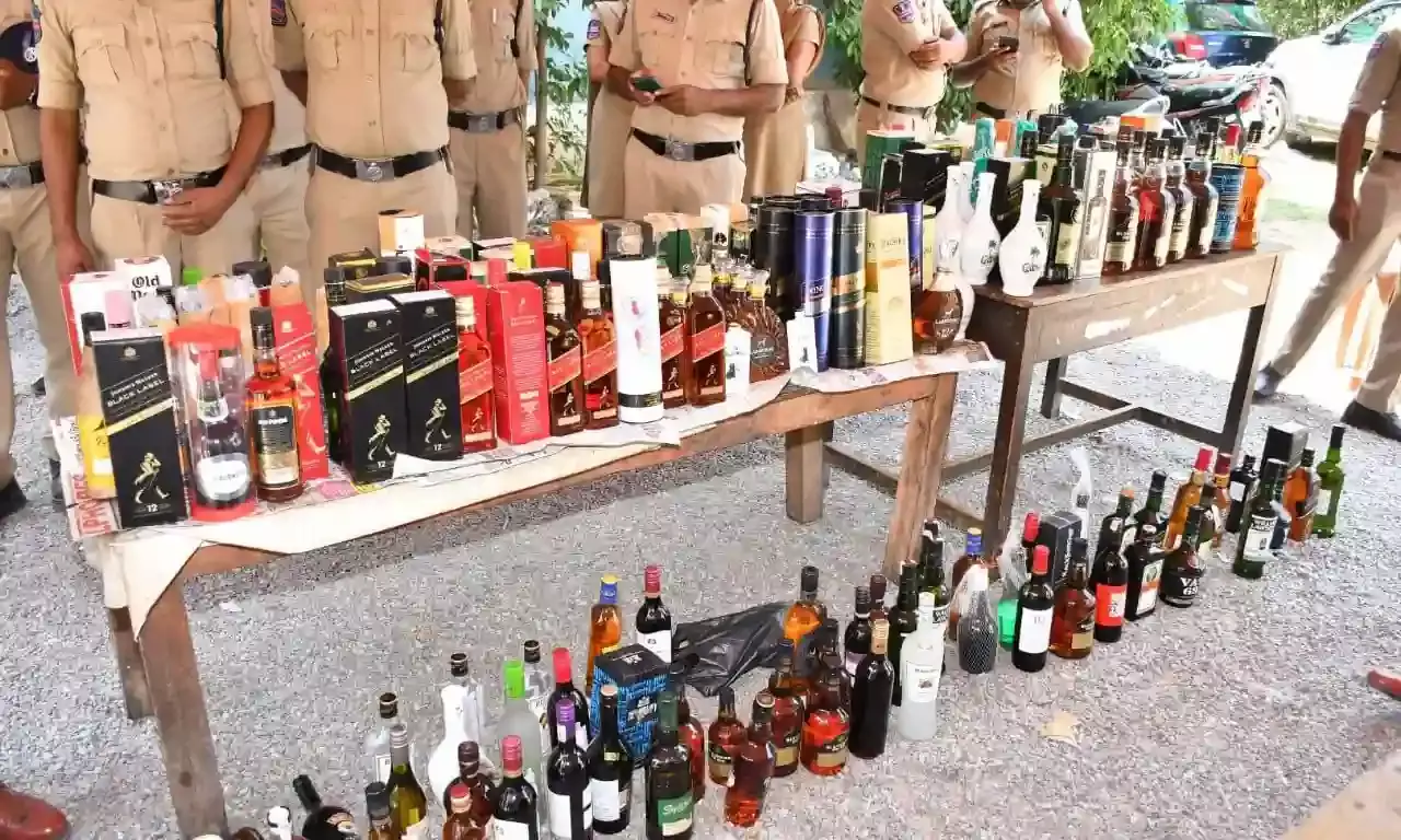 Telangana excise department seizes 1032 liters of NDPL worth Rs 16.24L