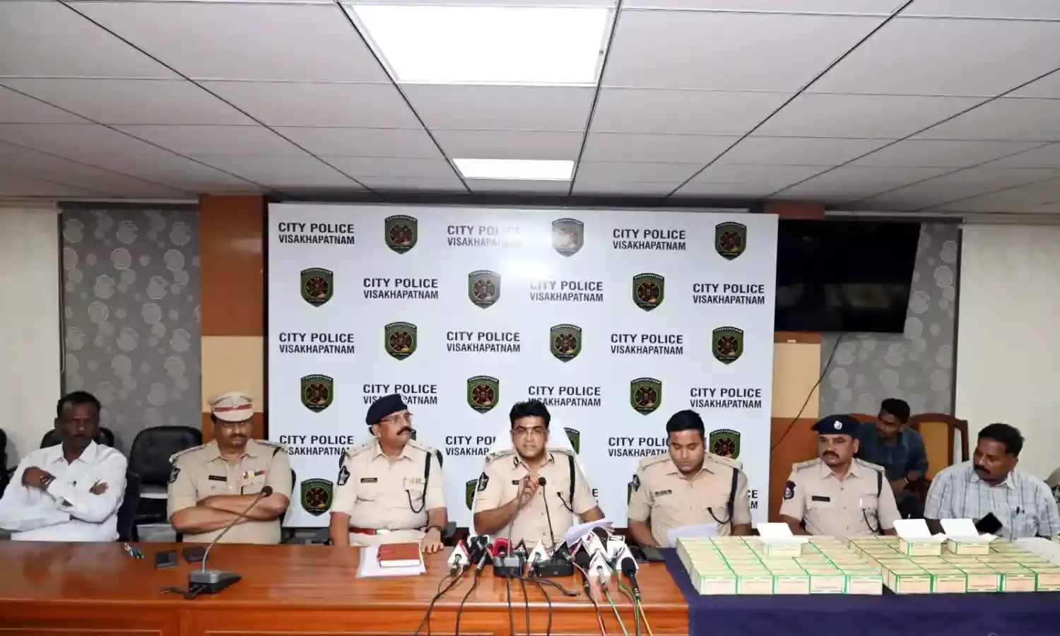 The Visakhapatnam police, during a raid conducted in several places in the city on Thursday, arrested eight persons, including a few from West Bengal, and seized over 7,000 Pentazocine injections, which are used as psychotropic substances