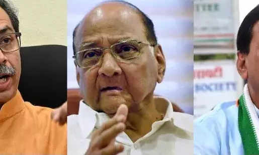 Uddhav Thackrey, Sharad Pawar and Naseem Khan