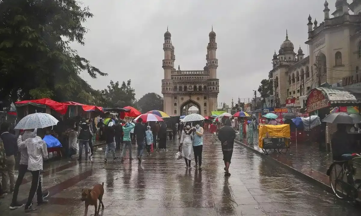 Rains predicted for next few days in Hyderabad.