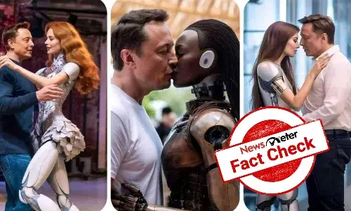 Viral images showing Elon Muskās humanoid wives are AI-generated