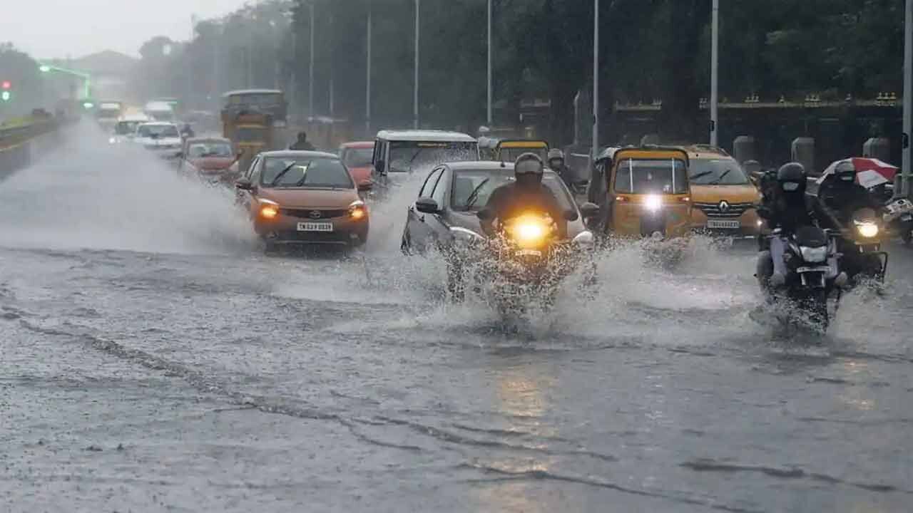 Power Cuts Flooding Heavy Rains Lash Heat Oppressed Hyderabad 