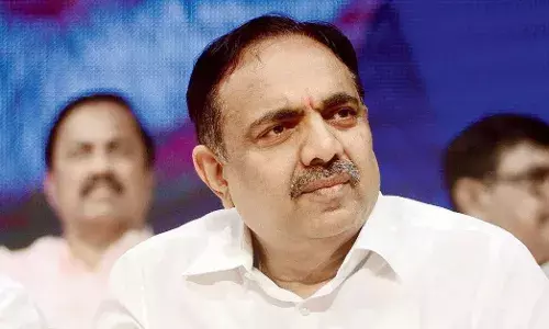 NCP President Jayant Patil appears before ED in Mumbai.