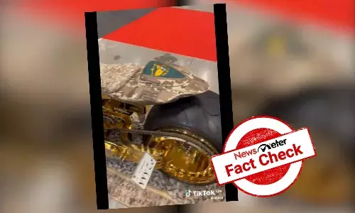 Footballer Cristiano Ronaldo was not gifted a gold-plated motorcycle