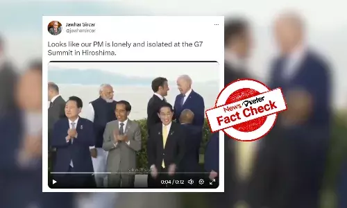 Viral video of PM Modi being ‘ignored’ at G7 Summit is clipped