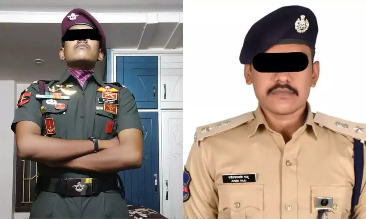 Fake IPS/Army officer involved in several money extortion cases arrested in Hyderabad.