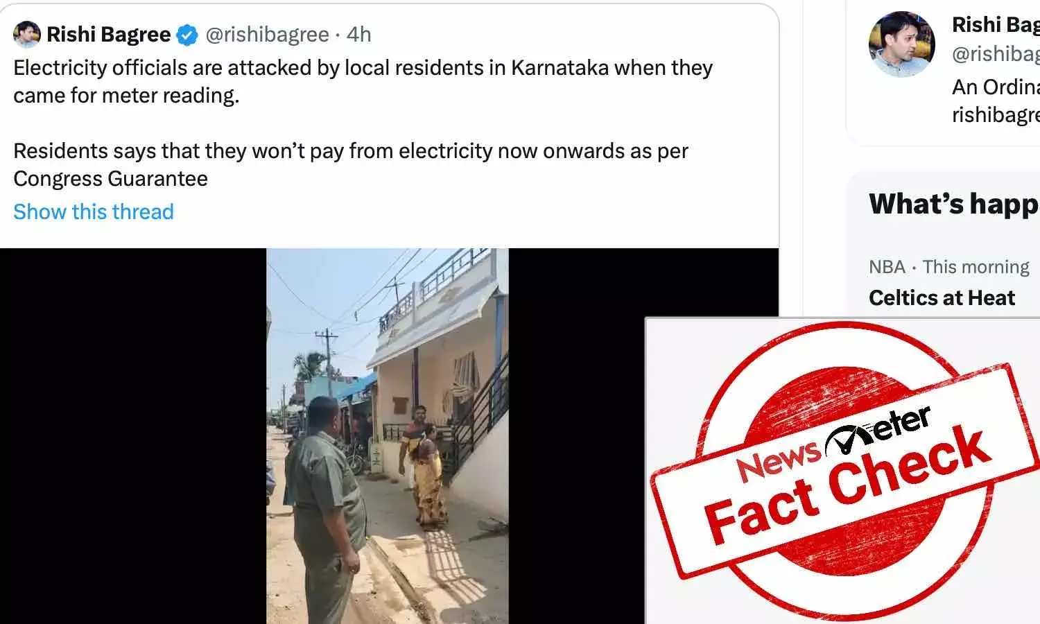 ಜೆಸ್ಕಾಂ ಸಿಬ್ಬಂದಿ ಮೇಲಾದ ಹಲ್ಲೆಯನ್ನು ಕಾಂಗ್ರೆಸ್ ಗ್ಯಾರಂಟಿ ಪ್ರಭಾವ ಎಂಬ ತಪ್ಪು ಮಾಹಿತಿ