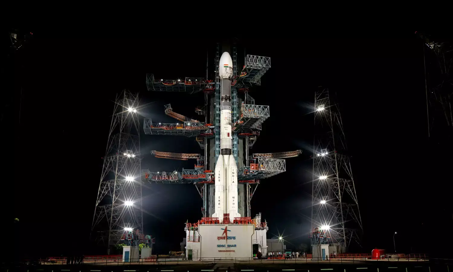 GSLV-F12 carrying navigation satellite NVS-01 lifts-off from Sriharikota.