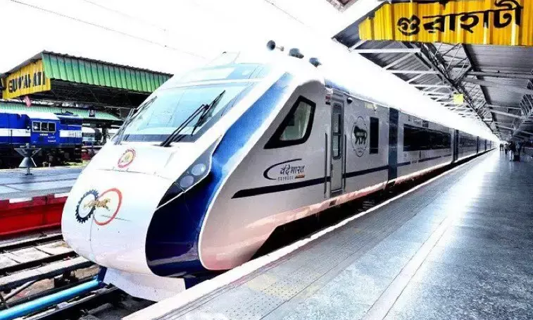 PM Modi flags off Guwahati-NJP Vande Bharat Express.