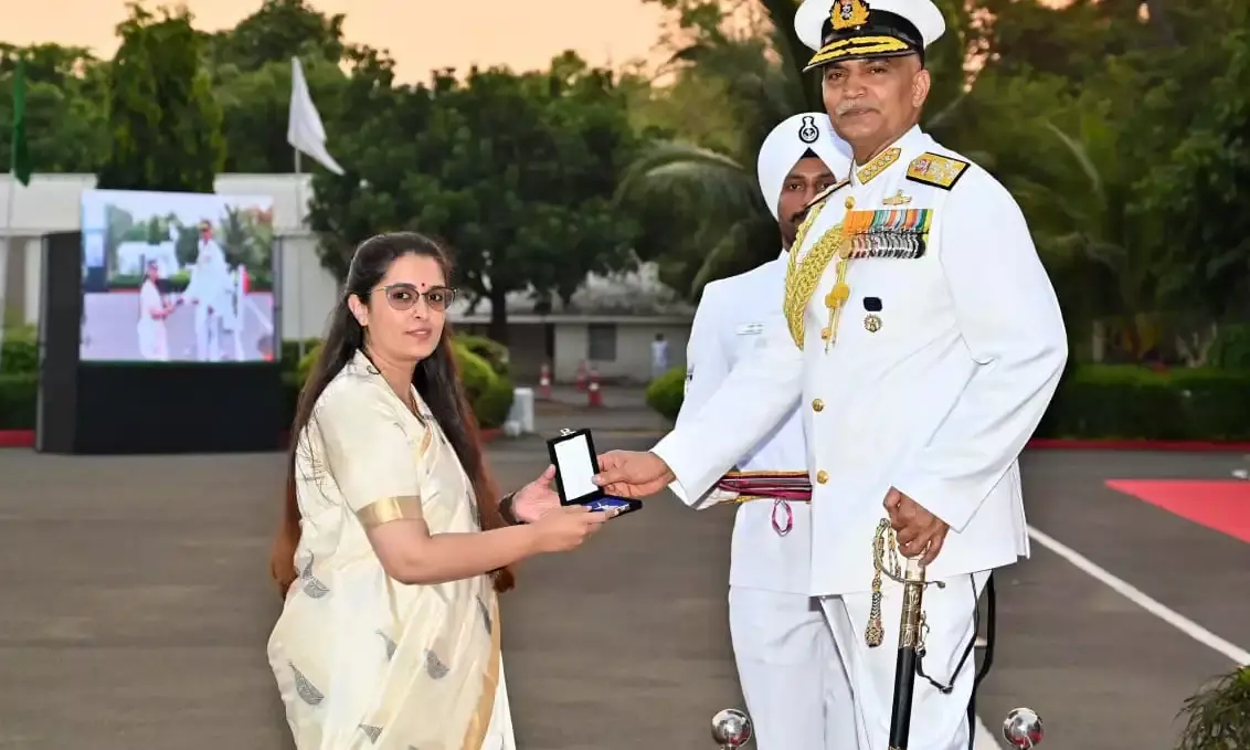 Naval Investiture Ceremony: Kalvari class submarine INS Karanj among 33 awardees