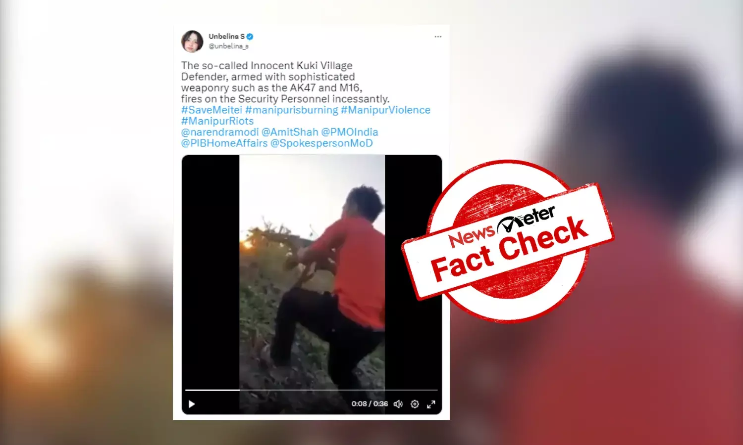 Video from Myanmar shared as Kukis attacking security personnel in Manipur