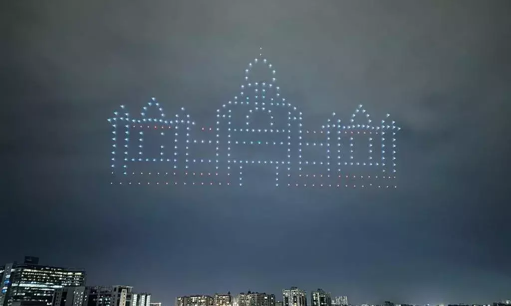 Telangana Formation Day: Drone show, monuments highlight Hyderabads grandeur.