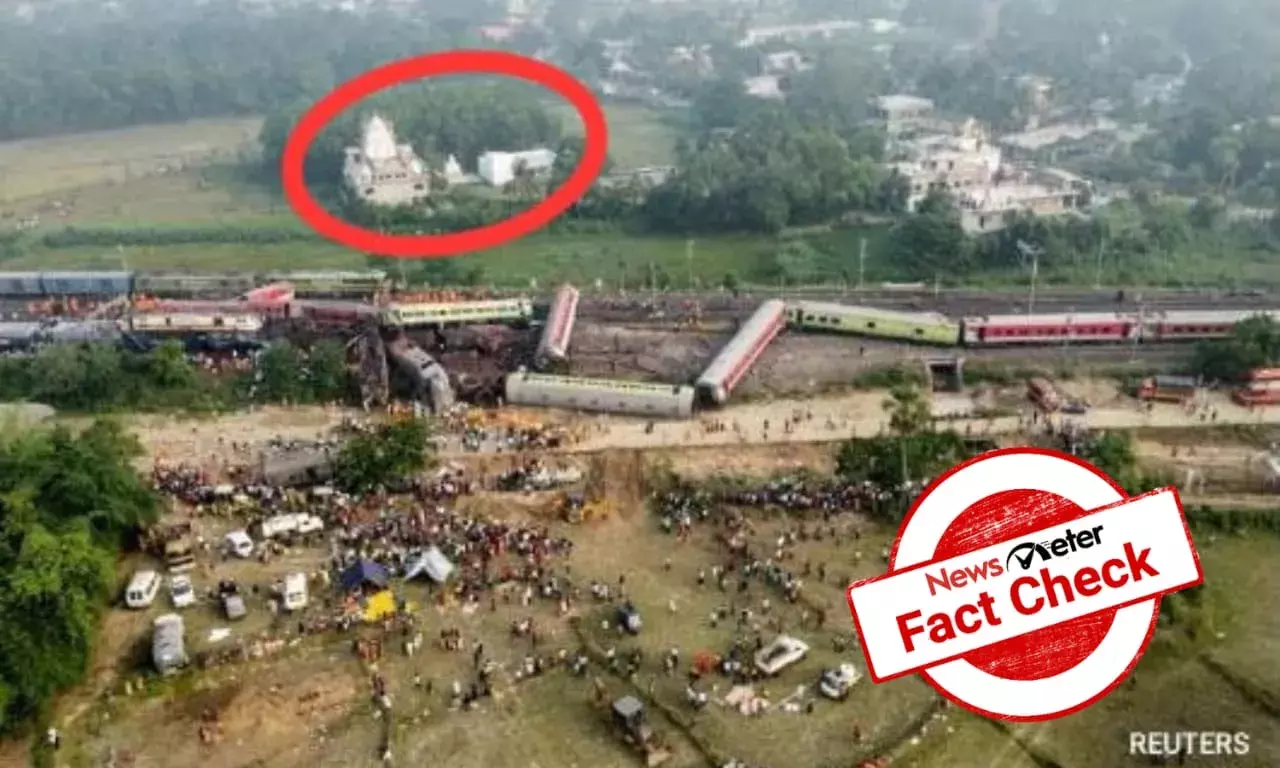 Odisha Train Accident: Communal spin falsely claims presence of mosque near crash Odisha Train Accident: Communal spin falsely claims presence of mosque near crash
