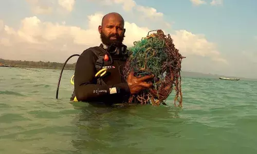 Oceans donāt want to taste our waste: Meet Vizag scuba diver Subhash, who fights plastic pollution.