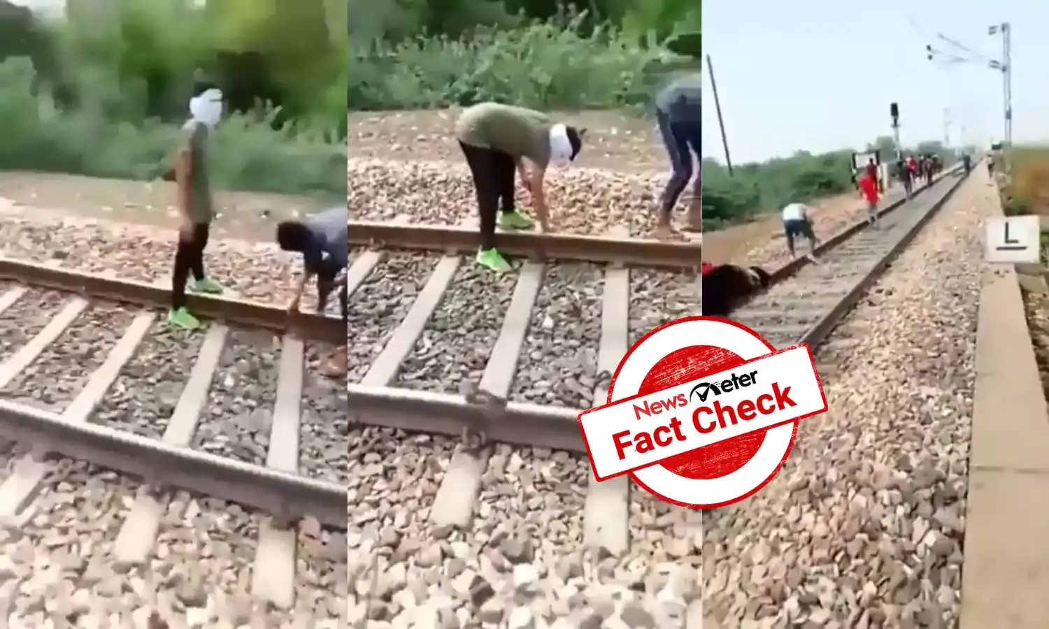 Fact Check: Old video of people damaging train tracks being shared without context