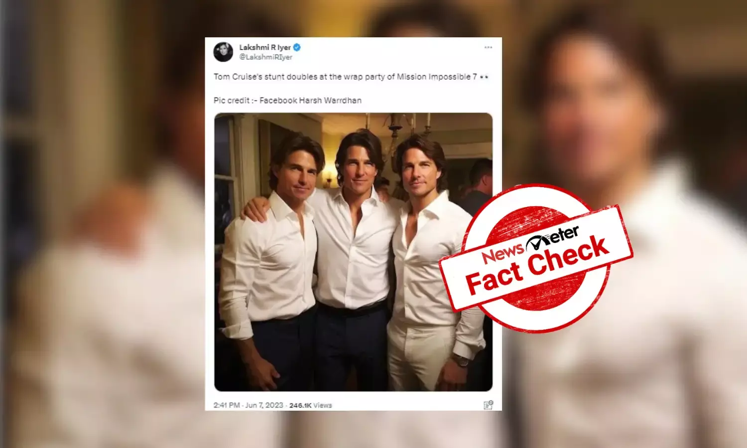 Fact Check: Viral image of ‘identical stunt doubles’ of Tom Cruise is AI-generated