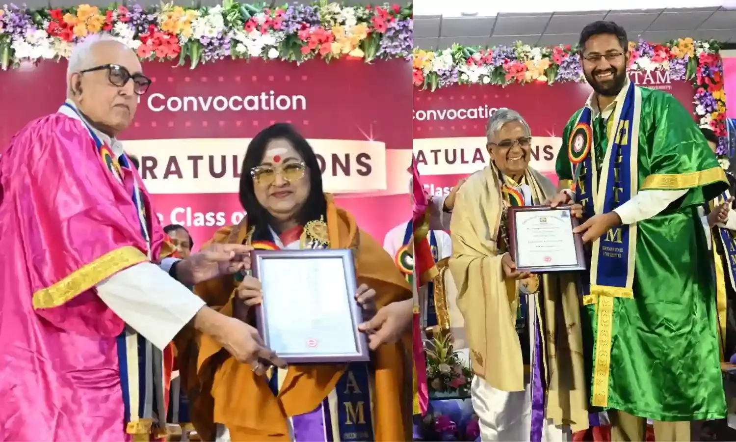 Tejas scientist Harinarayana, Telugu cine star Vanisri get honorary degree from GITAM.
