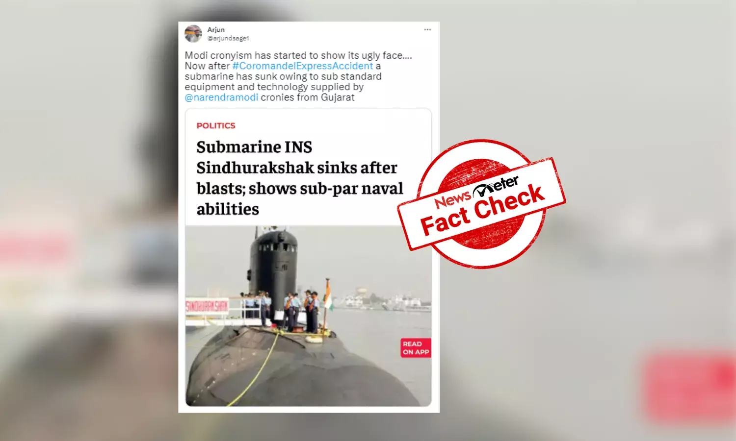 Fact Check: 2013 news about INS Sindhurakshak sinking falsely shared as recent news