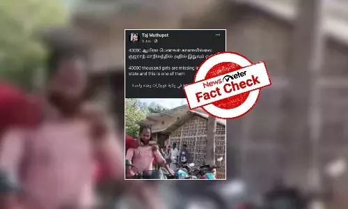 இருசக்கர வாகனத்தில் கடத்தப்படும் பெண்: குஜராத்தில் நடைபெற்ற சம்பவமா?