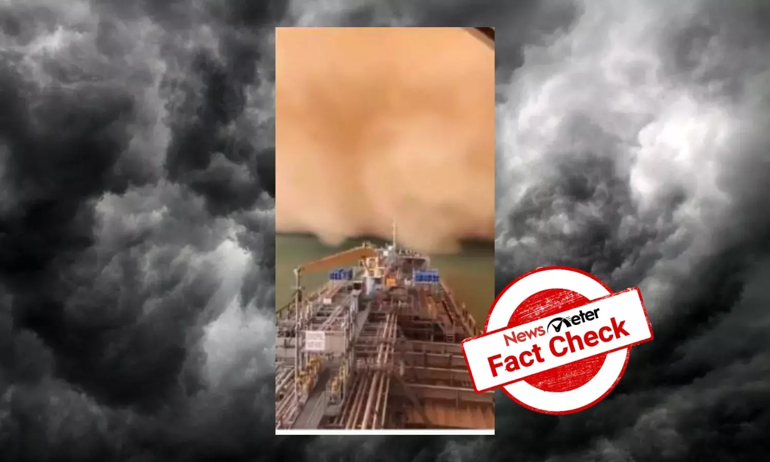 Fact Check: Video of an Egyptian sandstorm falsely shared as Cyclone Biparjoy