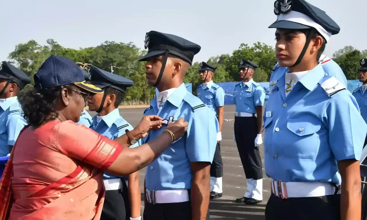 IAF trainees pass out from Dundigal Air Force Academy, President Murmu chairs parade.