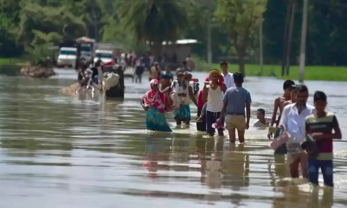 31,000 people in Assam affected due to floods, Red Alert issued by IMD