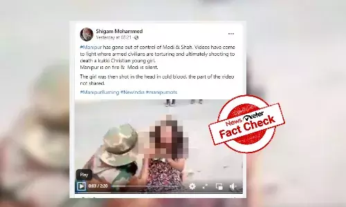 Fact Check: 2022 video from Myanmar being shared as assault on Kuki girl in Manipur