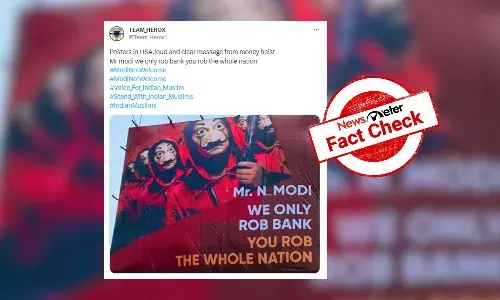 Old anti-Modi poster from Hyderabad falsely linked to PM’s USA visit