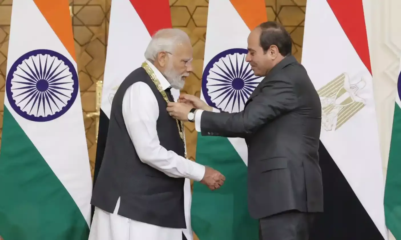 PM Modi awarded Order of the Nile, Egypts highest honour.