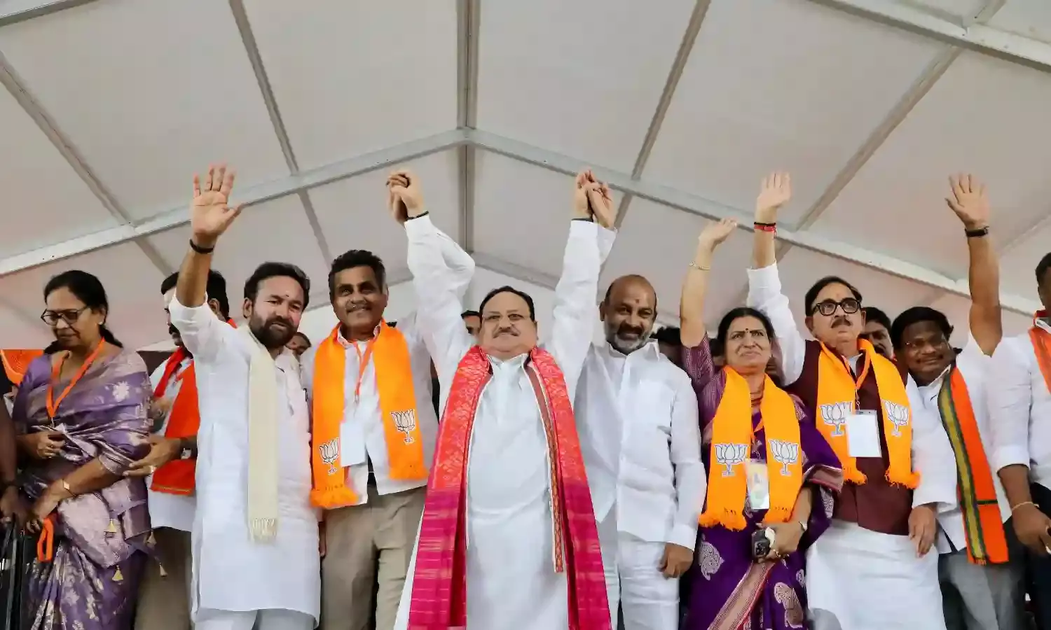 No truck with BRS will fight them full might nadda denies alliance reports.