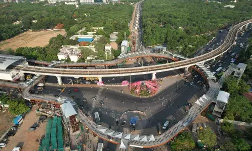 Telanganaās first skywalk set to be commissioned; will ease pedestrian traffic at Uppal.