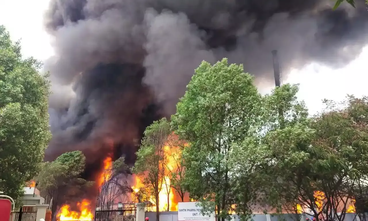 Anakapalli: Two died, 5 injured in explosion at Sahithi Pharmaceutical Company.