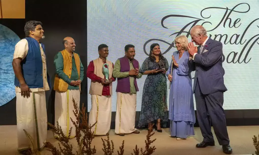 King Charles and Queen Camilla give environmental award to Indian conservationists, Elephant Whisperers won Tara award.