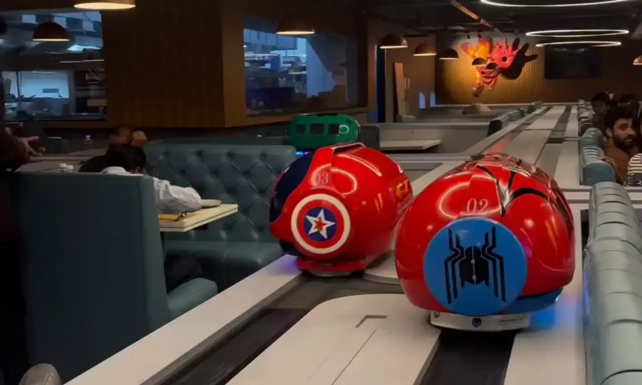 Next-gen Restaurant: Enjoy food with superheroes served by robotic dispensers at BOT9 in Vizag.