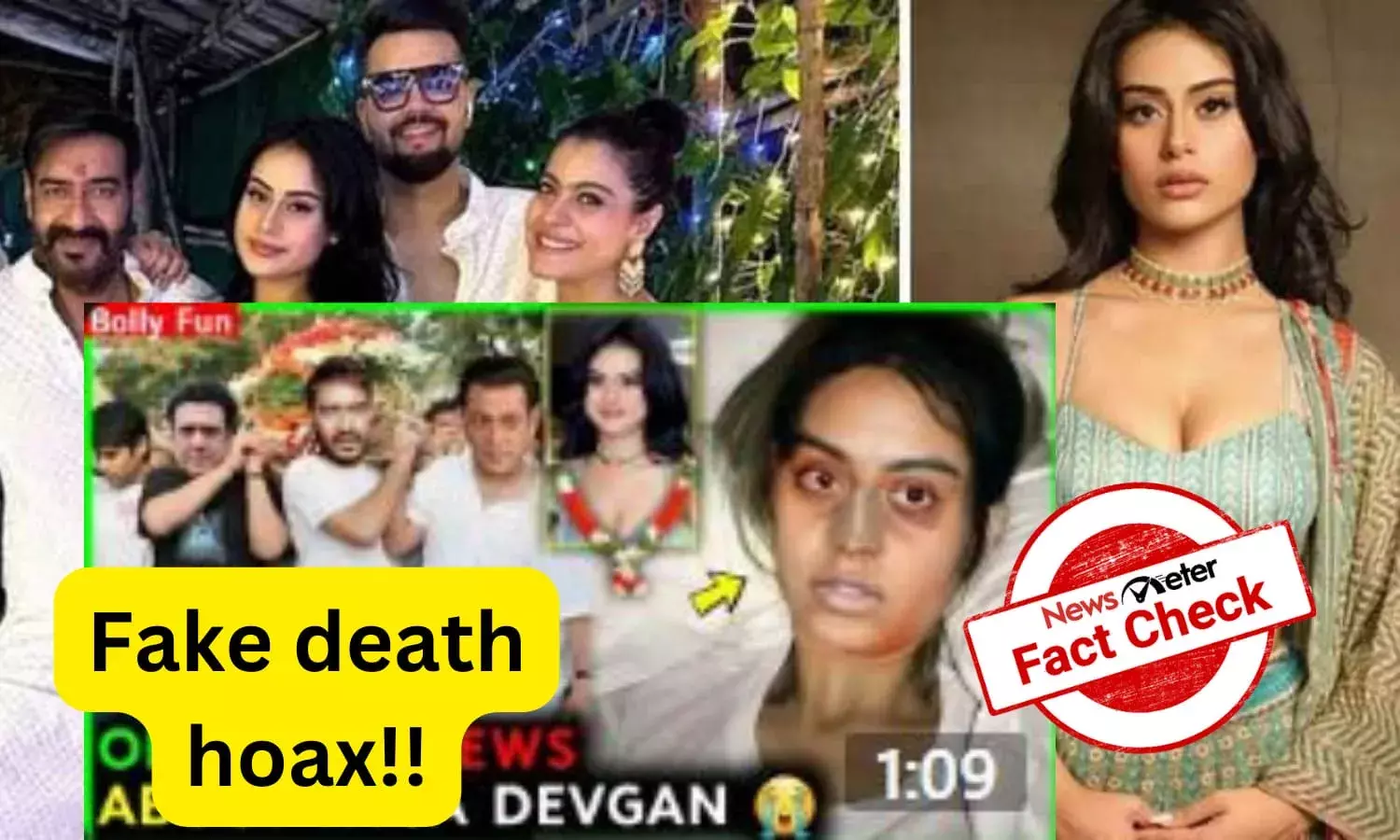 Fact Check: Nysa Devgan is alive, news about her death by overdose is fake