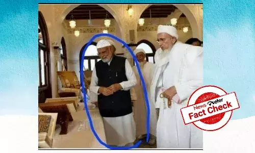 Fact Check: Viral image of PM Narendra Modi wearing skull cap is morphed