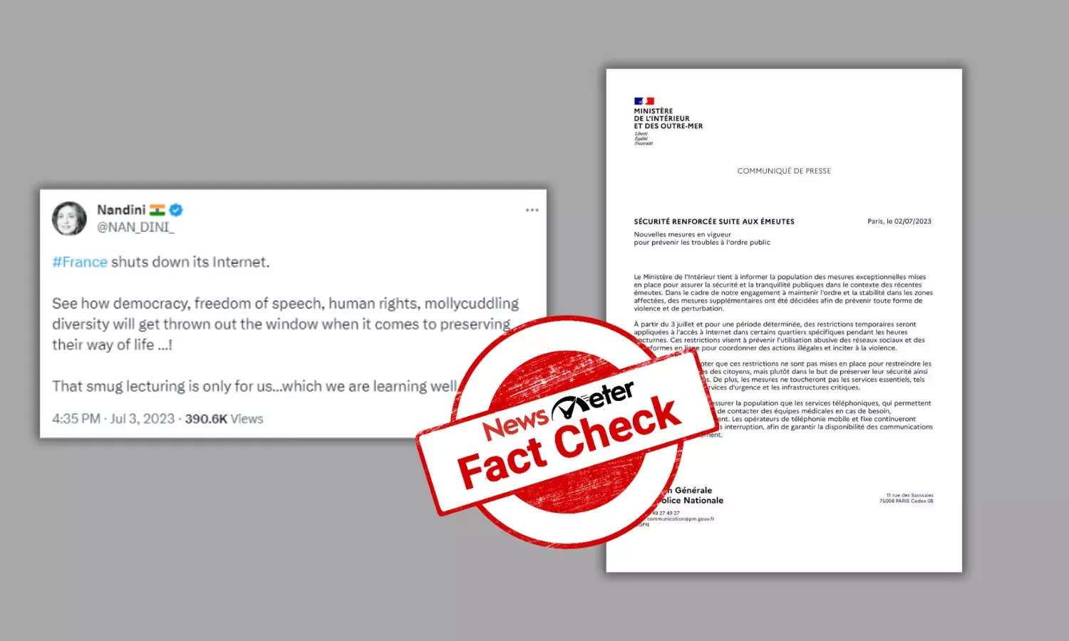 Fact Check: France has not banned Internet after riots