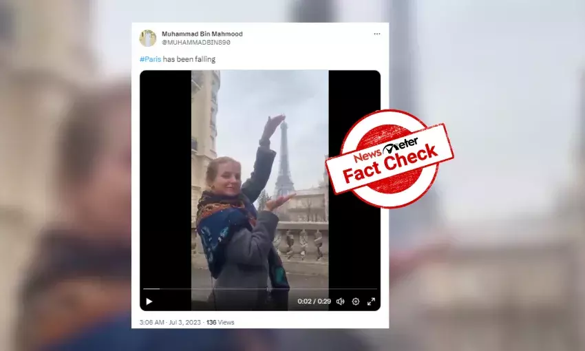 Fact Check: Video of bombing in Paris is generated using CGI