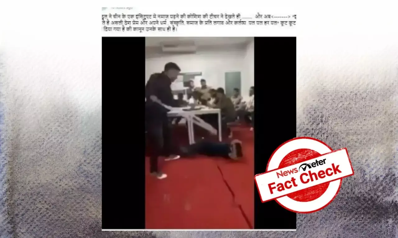 Fact Check: Video of assault in Thailand being shared with communal spin