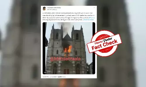 Fact Check: Old video of church fire falsely linked to riots in France