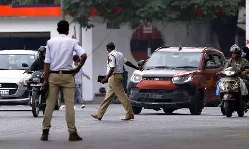 Unnerved by rash driving, Hyderabad police appeal parents to rein in children; shot off warning.