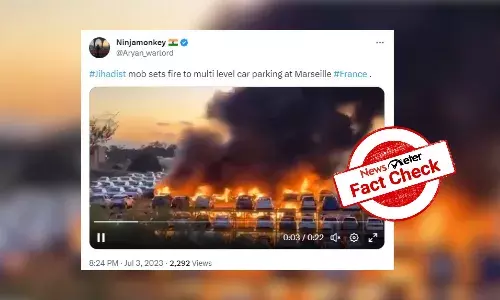Fact Check: Video of fire at Australian parking lot falsely shared as French riots